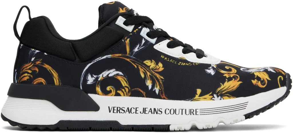 Versace Black & Gold Dynamic Sneakers 1