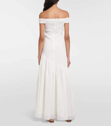 Gabriela Hearst Veloso linen and silk maxi dress 3