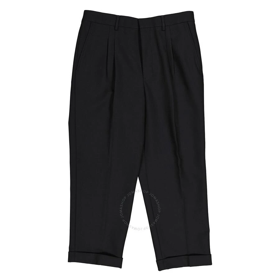 AMI Men's Noir Carott Fit Trousers 1