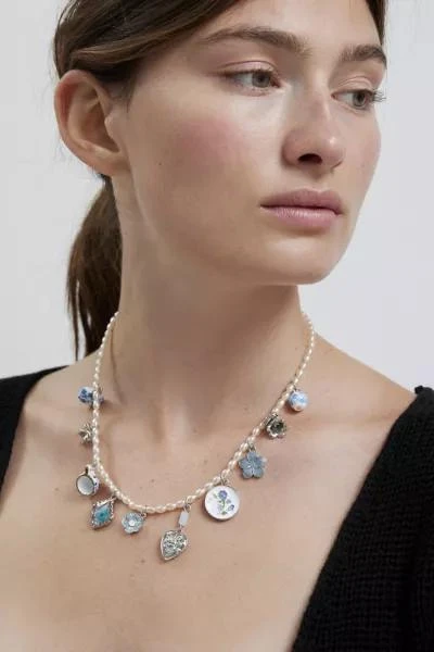 Urban Outfitters Lottie Pearl Treasure Charm Necklace 1