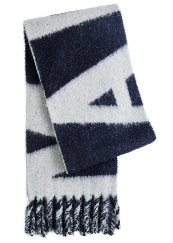 Isabel Marant Loliana logo-intarsia alpaca-blend scarf 1