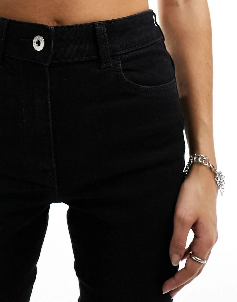 COLLUSION COLLUSION high rise skinny jeans in black - BLACK 3