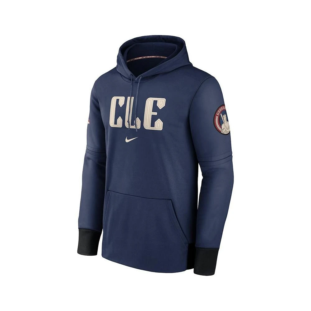 NIKE Men's Cleveland Guardians 2024 City Connect Authentic Collection Practice Performance Pullover Hoodie 3