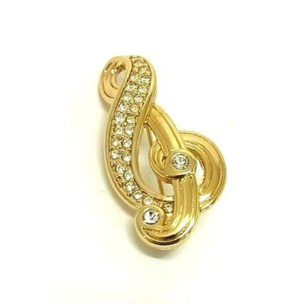 Dior Metal Rhinestone Brooch (Pre-Owned)