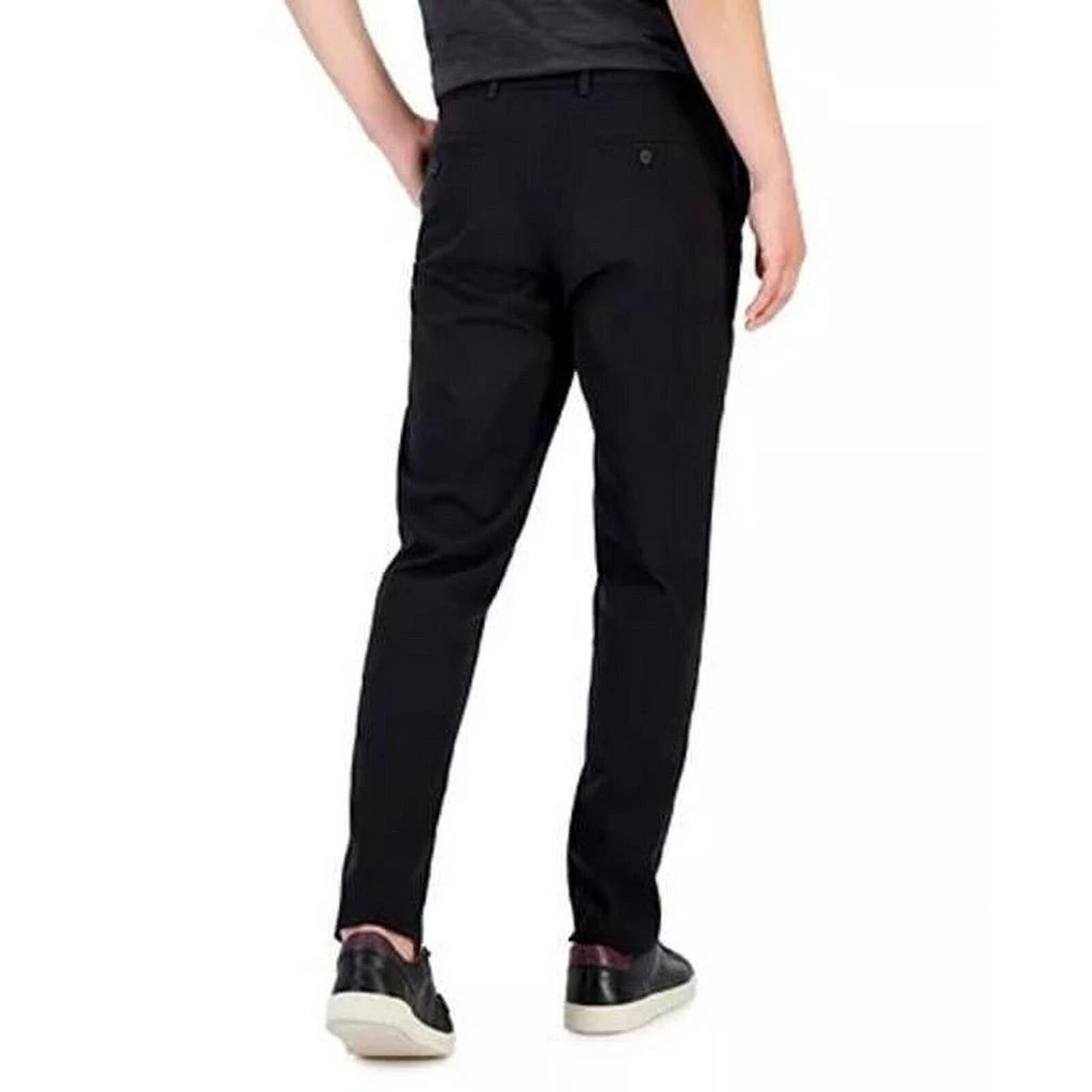 Perry Ellis Portfolio 5QSB0040 Dress Pants Men's Black Cotton Slim-Fit MXX197 2