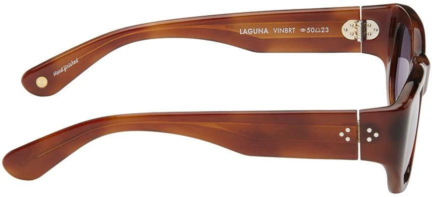 GARRETT LEIGHT Brown Laguna Sunglasses 2