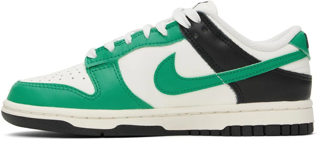 NIKE Green & White Dunk Low Sneakers 3