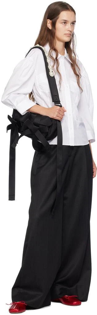 Simone Rocha White Corset Seam Shirt 4