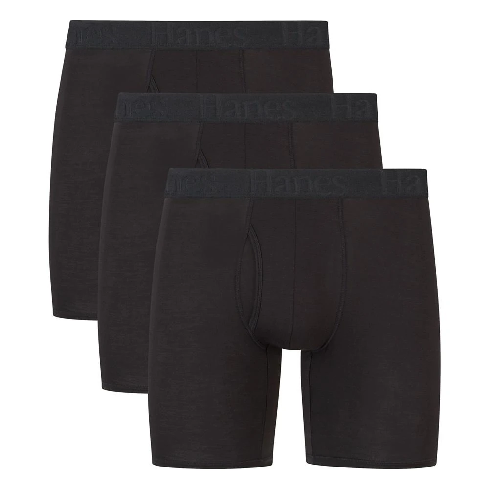 Hanes Men's 3-Pk. Originals SuperSoft Boxer Briefs 1