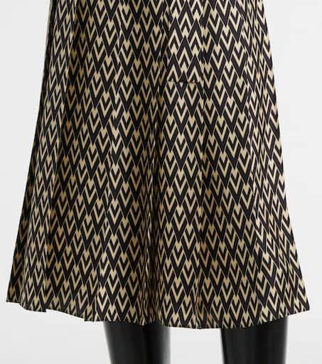 Valentino Toute La V silk twill shirt dress 5