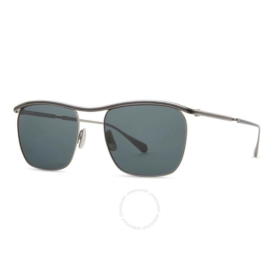 Mr. Leight Owsley S Presidential Blue Irregular Unisex Sunglasses ML4027 BP/PRESBLU 53