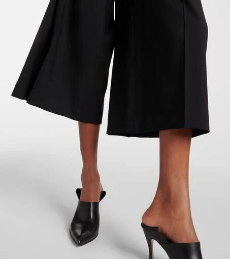 Loewe Cropped wool wide-leg pants 5