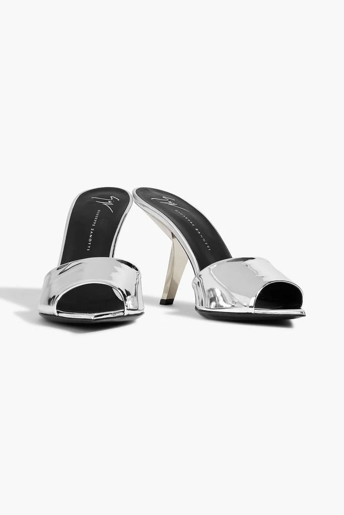 Giuseppe Zanotti Mystero faux patent-leather mules 2