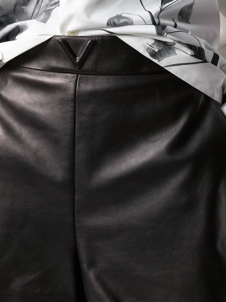 Valentino Valentino - High Waist Leather Shorts 5