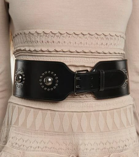Alaïa Embellished leather belt - Belts - Free Shipping  display picture 1