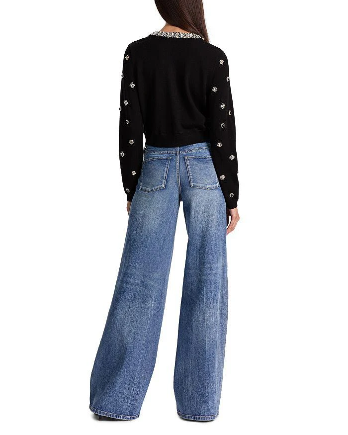 Alice + Olivia Dollie Embellished Cardigan Sweater 4