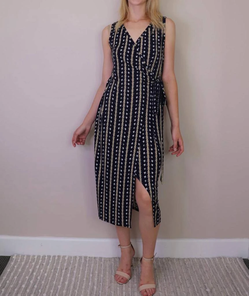 Papillon Papillon - Floral Stripe Wrap Dress 2