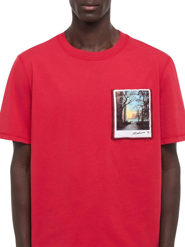 Helmut Lang Postcard Cotton Crewneck T-Shirt 5