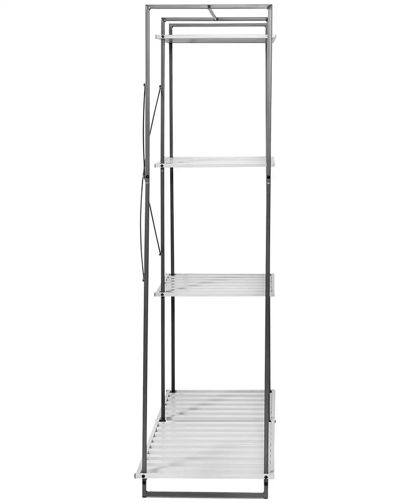 Honey Can Do Freestanding Metal Open Closet Wardrobe 4