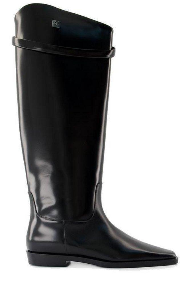 Totême Totême Square-Toe Riding Knee-High Boots