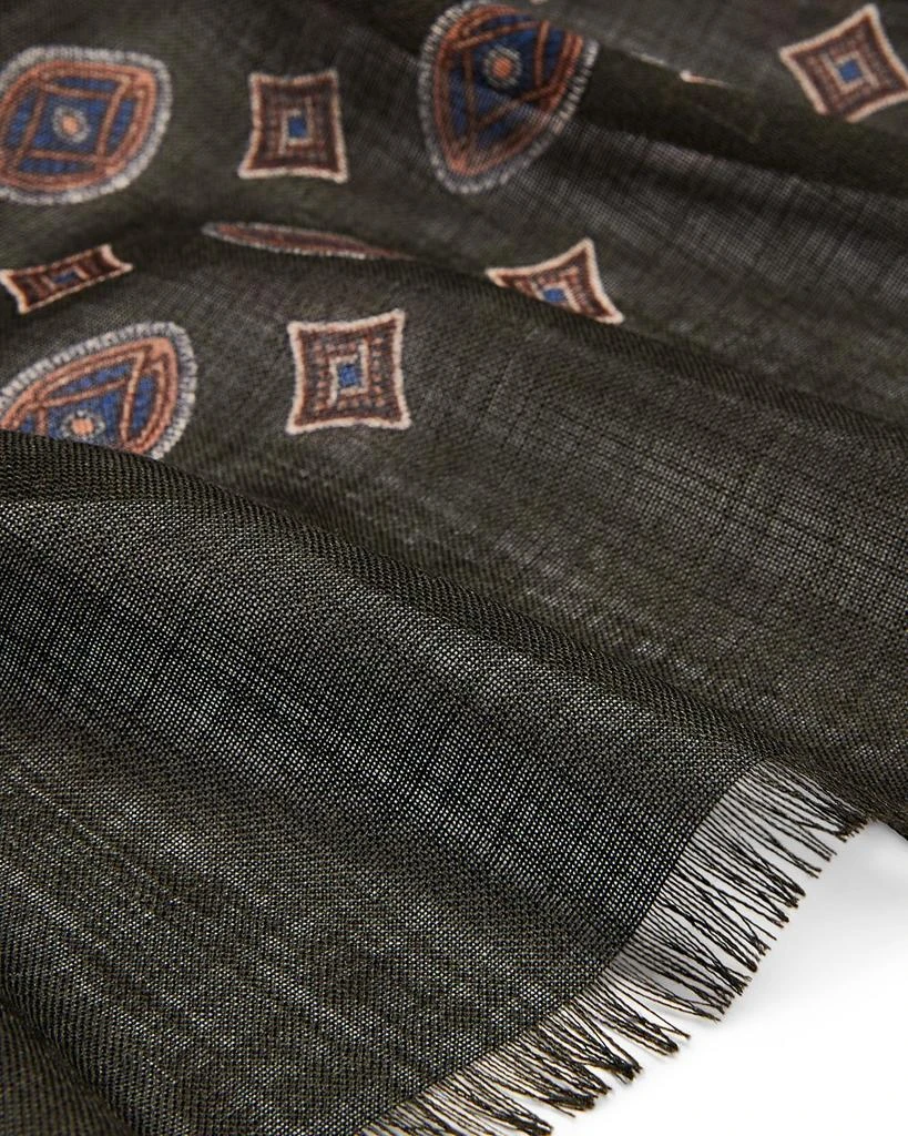 The Men's Store at Bloomingdale's Mantero Geometric Italian Wool Scarf - Exclusive 2