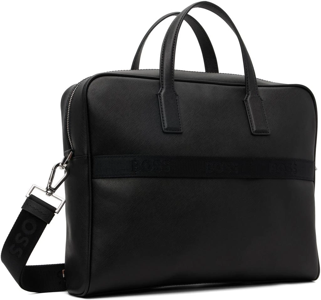 Hugo Boss Black Foil-Print Logo Briefcase 3