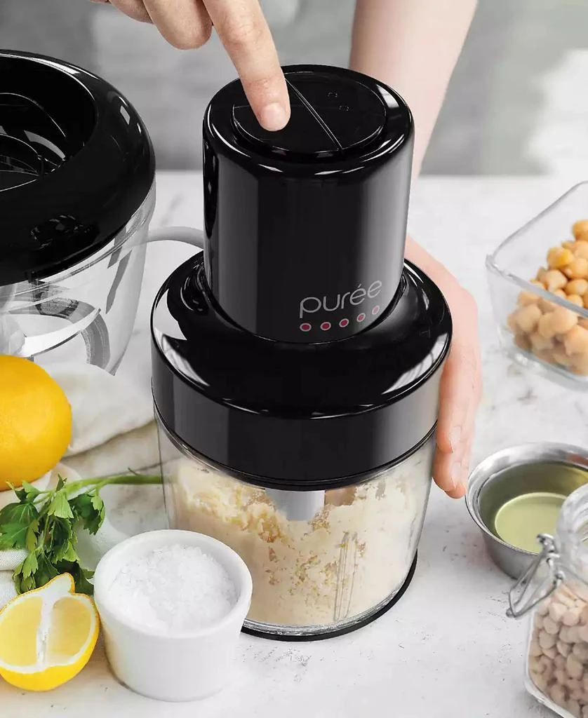 Tzumi Puree 8.5-Cup Food Processor with Stainless Steel Blades, Black 3
