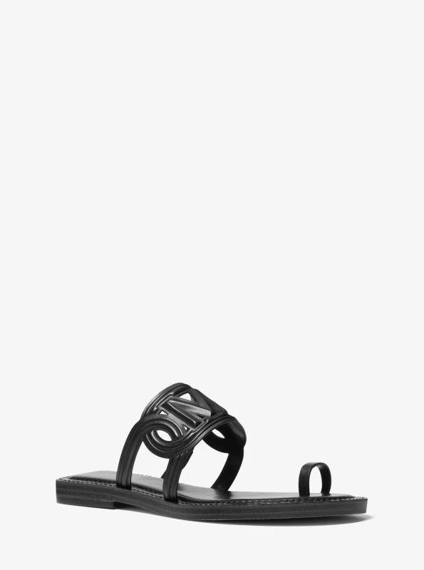 Michael Kors Alma Leather Flat Sandal 1
