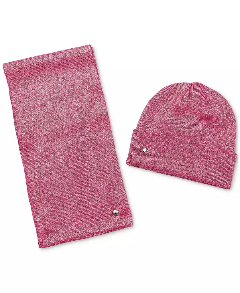Kate Spade Women's Metallic Beanie & Scarf Boxed Gift Set 3