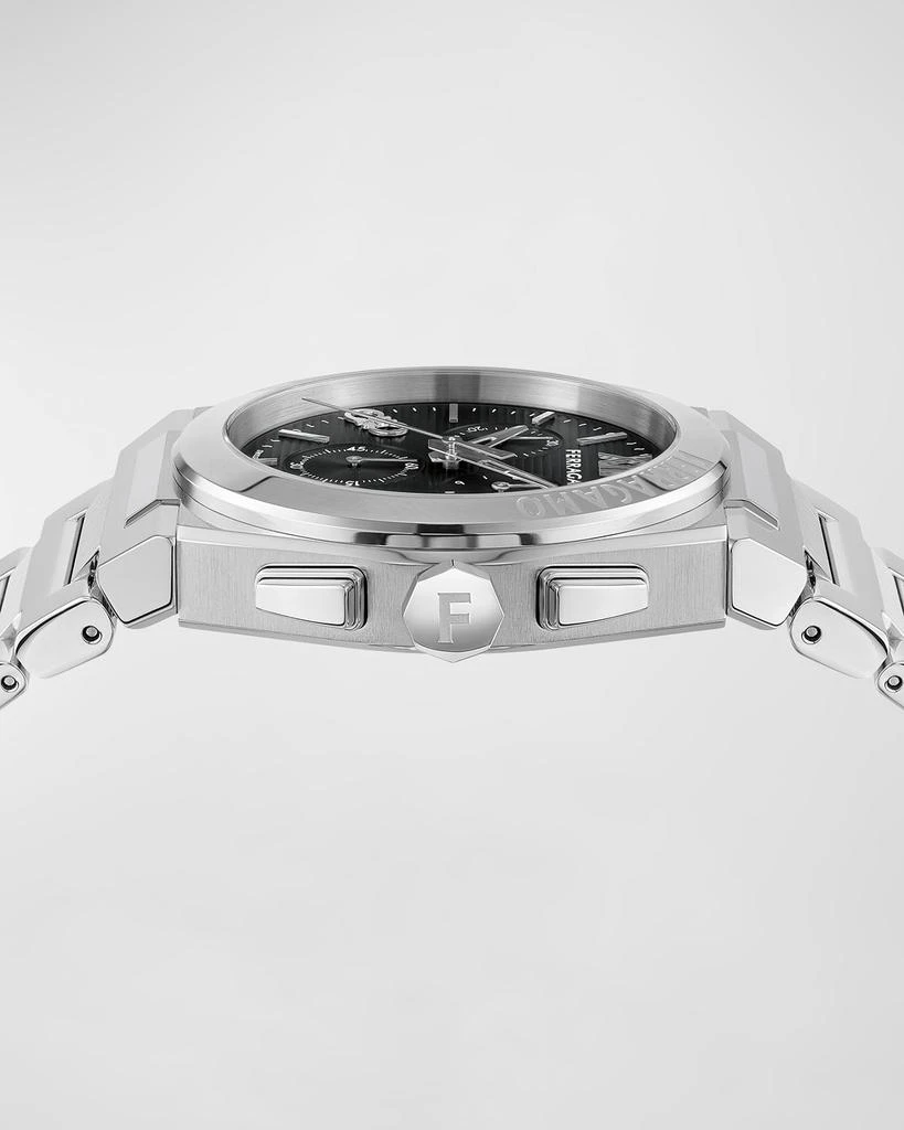 Salvatore Ferragamo Men's Vega Chrono Bracelet Watch, 42mm 2