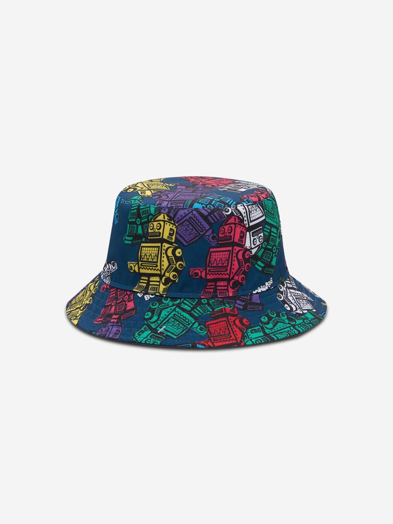 Billionaire Boys Club Billionaire Boys Club Kids Robot Print Reversible Bucket Hat in Multicolour