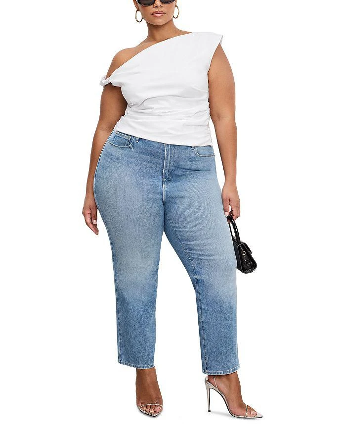 Good American Poplin Off Shoulder Top 6