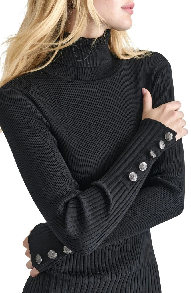DKNY Mock Neck Long Sleeve Sweater Dress 3