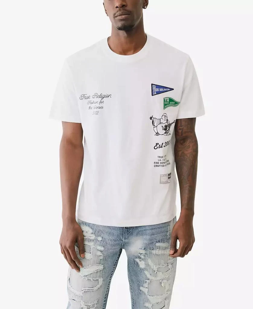 True Religion Men's Short Sleeve Uni Logo T-Shirt 1