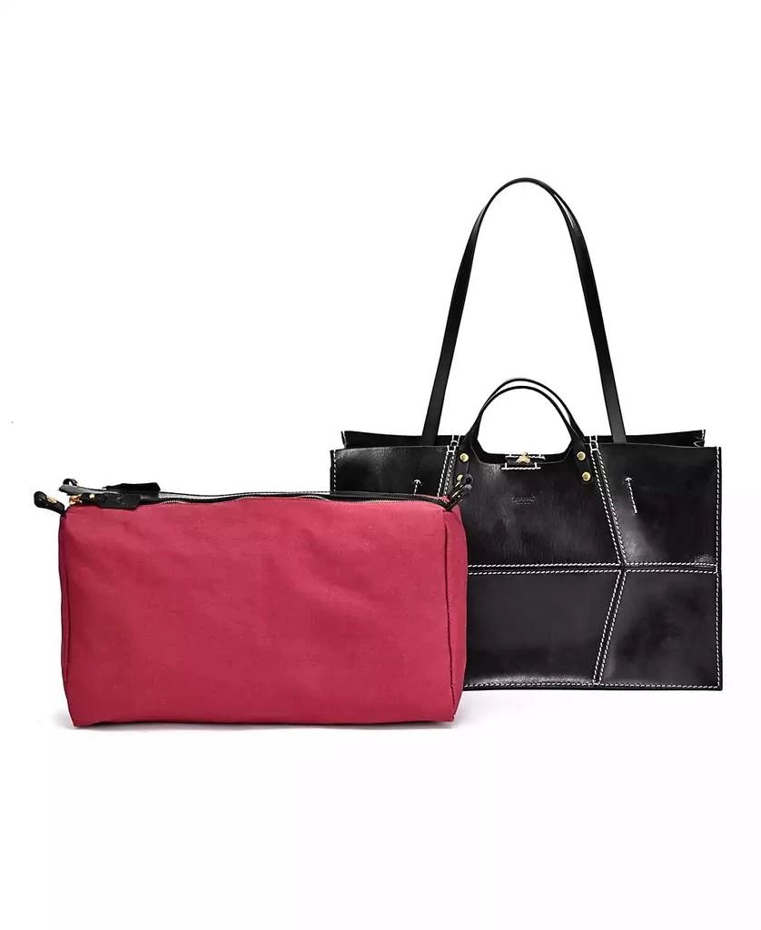 OLD TREND Women's Genuine Leather Rose All-day Tote Bag 2