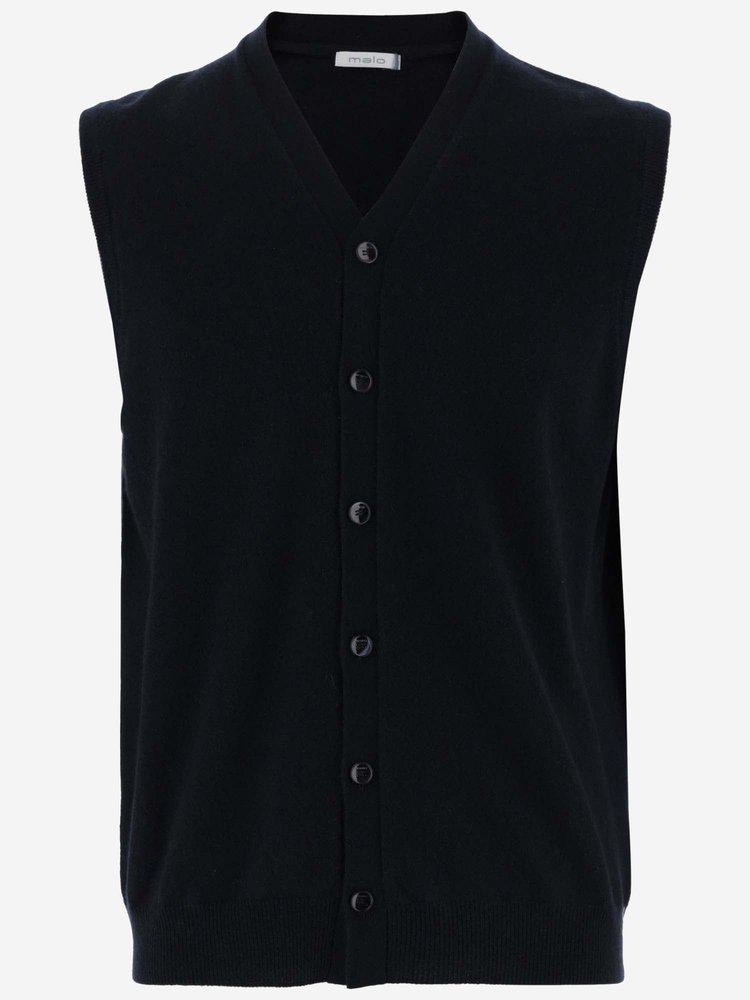 MALO Malo Sleeveless Button Jacket