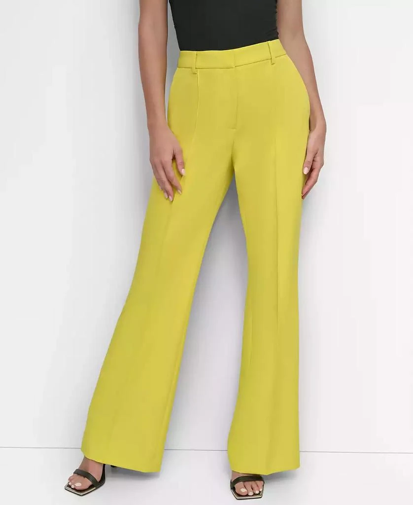 DKNY Women's Pintuck Flare-Leg Pants 1
