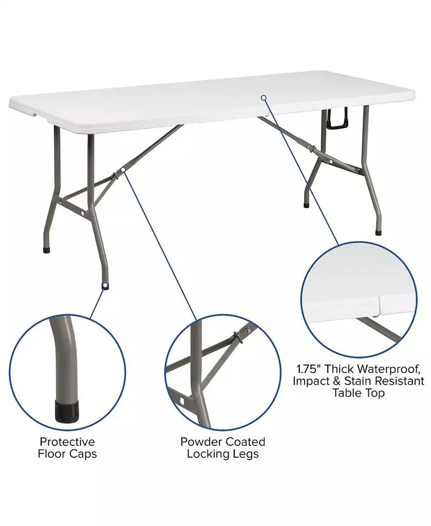 EMMA+OLIVER Outdoor Event/Tailgate Set With Pop Up Event Canopy With Carry Bag, Bi-Fold Table And 4 Folding Chairs 3