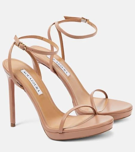 Aquazzura Olie 115 leather platform sandals 1