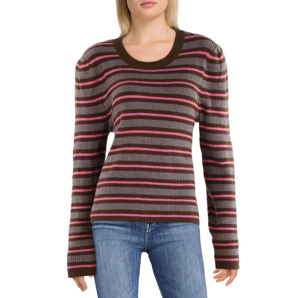 VIGOSS Womens Striped Mock Neck Pullover Sweater 2