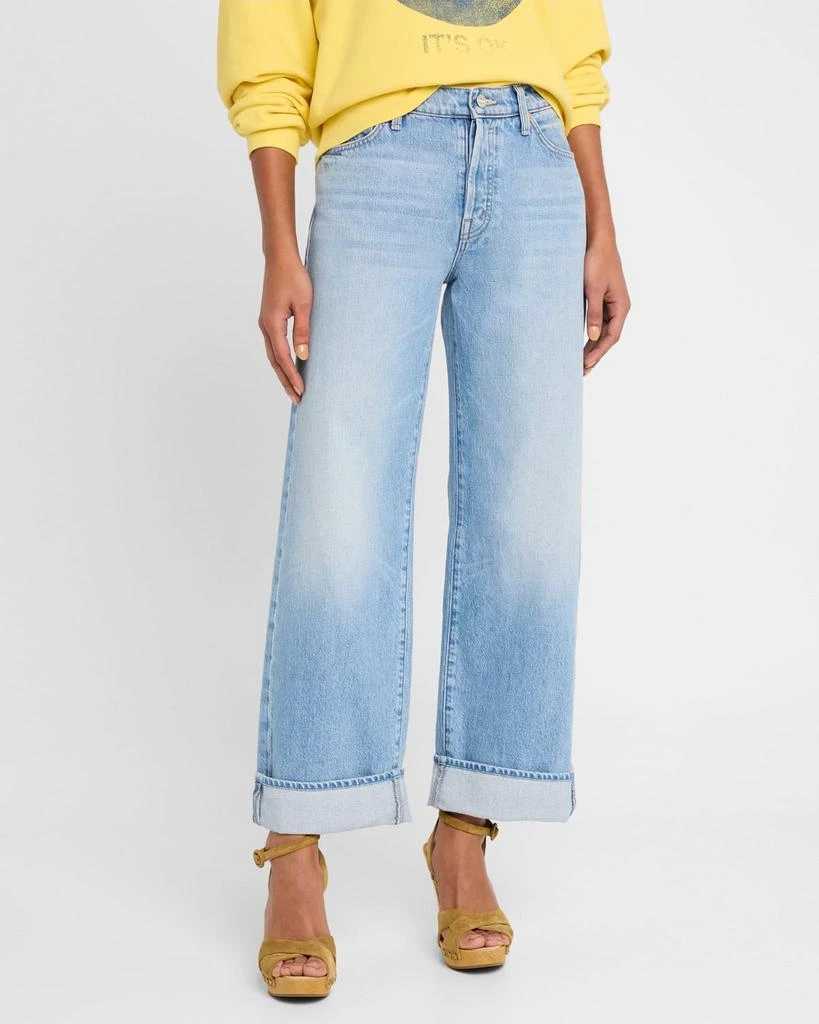 MOTHER Lil' Dodger Button Hover Cuff Jeans 4