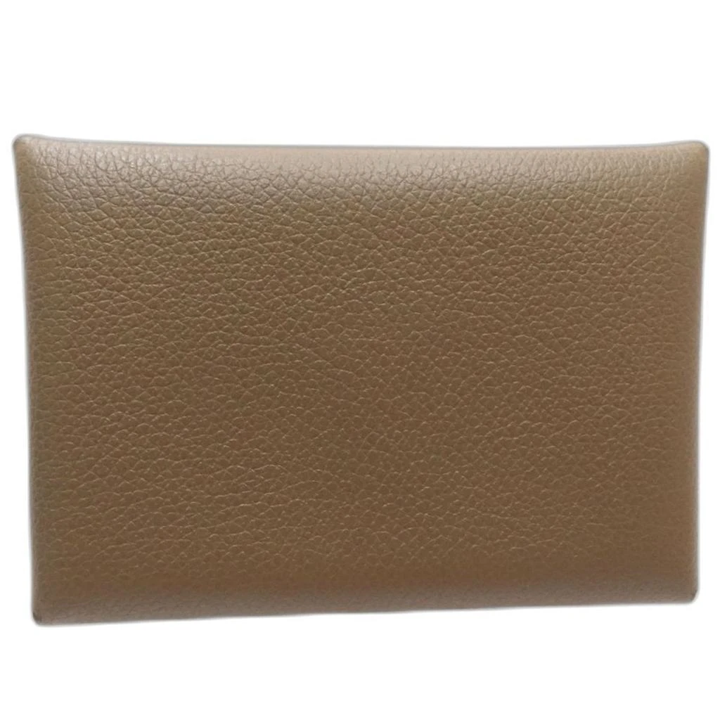 Hermes Etoupe Chevre Myzore Leather Coin Purse/Coin Case (Pre-Owned) 3