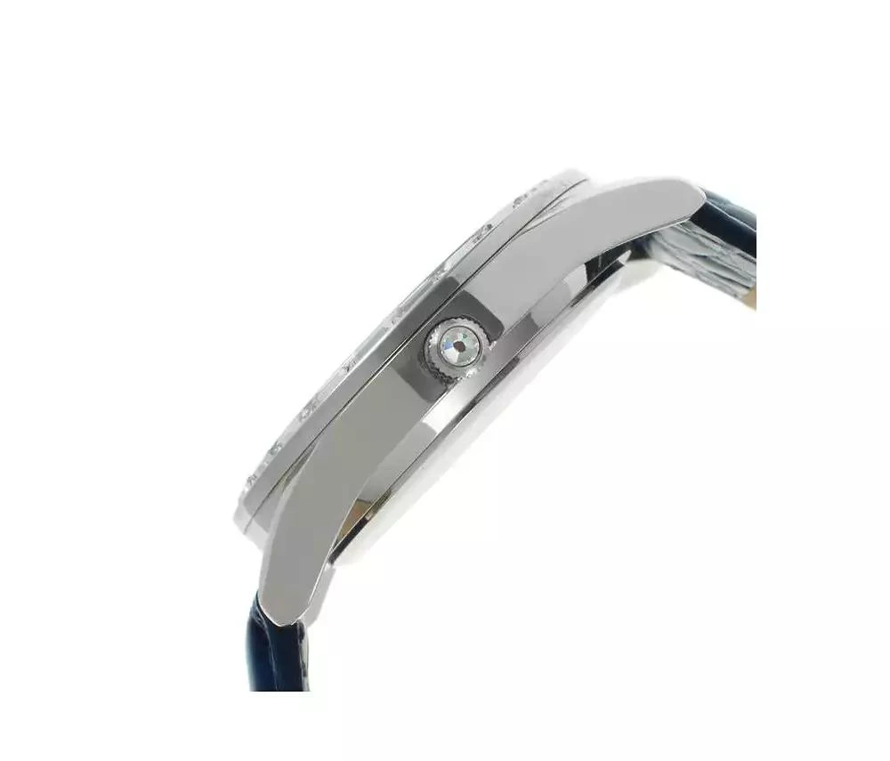 Peugeot Women's 40mm Blue Boyfriend Watch with Baguette Crystals 3