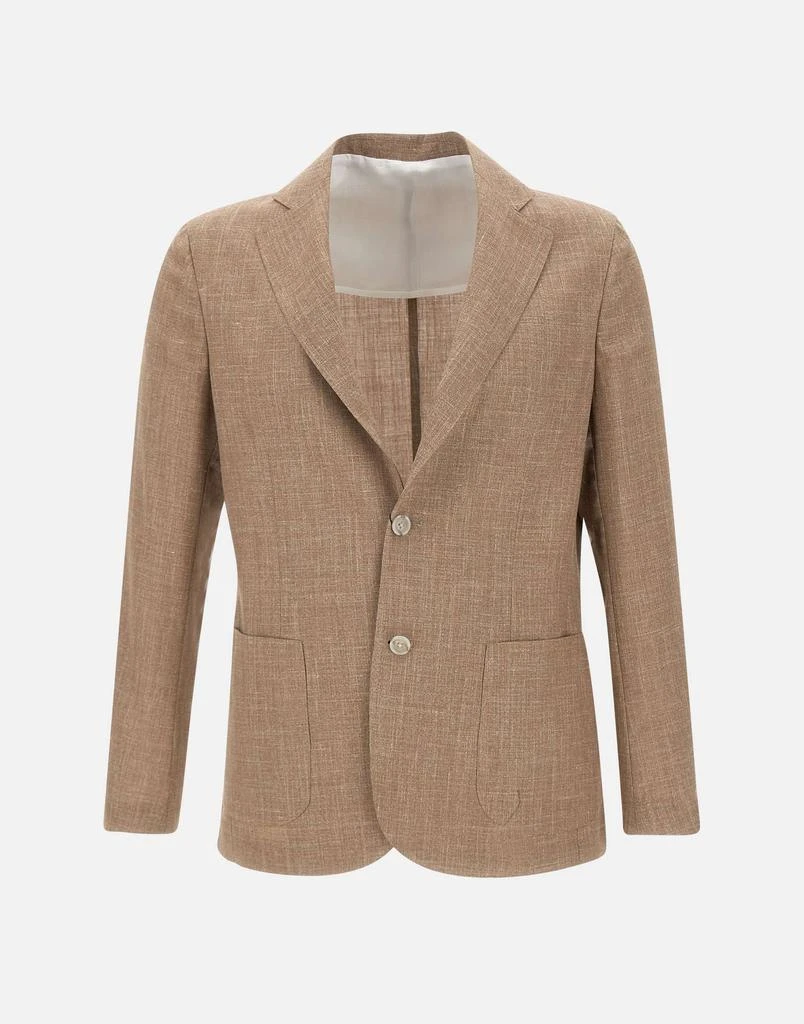 BARBA Wool, silk and linen blazer 1