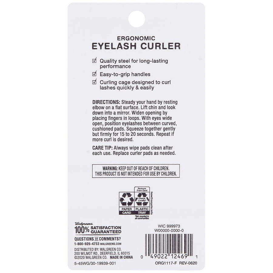 Walgreens Ergonomic Eyelash Curler 2