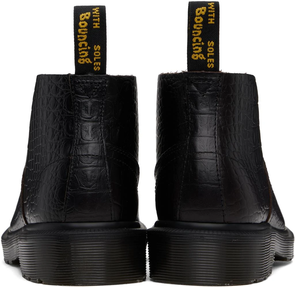 Martens Brown Church Crocodile Analine Leather Boots Shoes