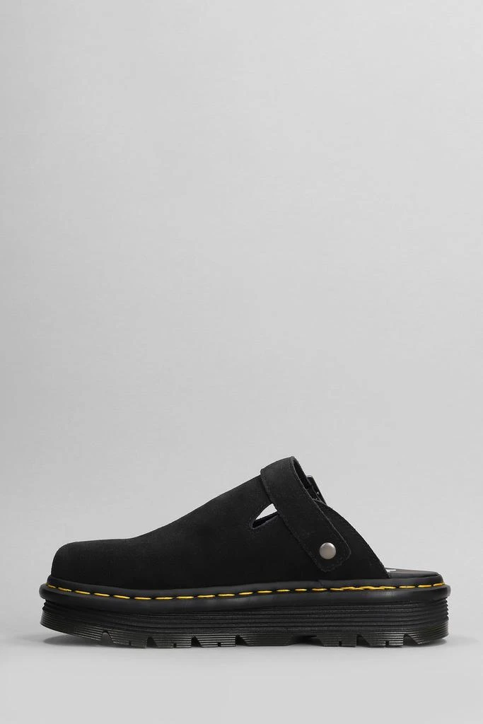 Dr. Martens Zebzag Mule Slipper-mule In Black Suede 3
