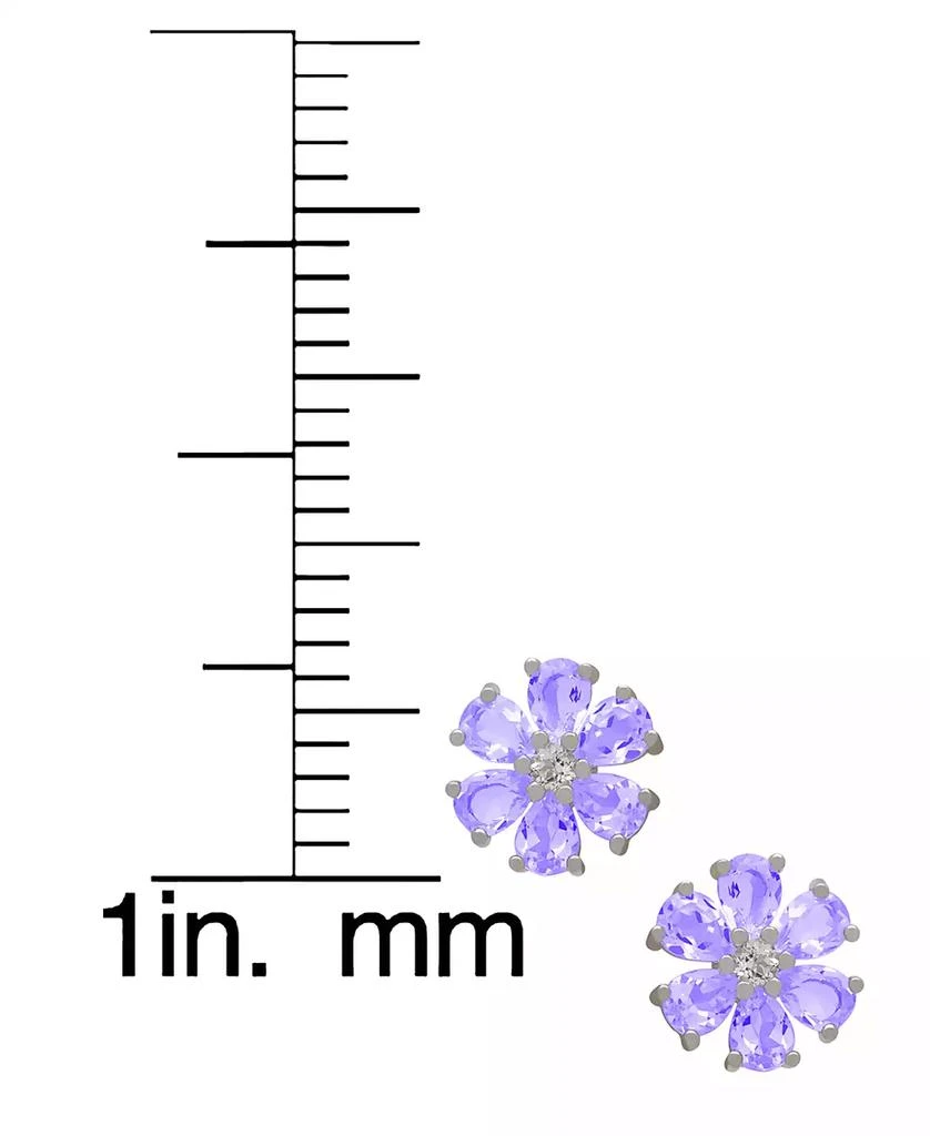 Macy
s 2-Piece Garnet (3.93 ct. t.w.)
Amethyst (3.90 ct. t.w.) Flower Earring and Necklace Set 3