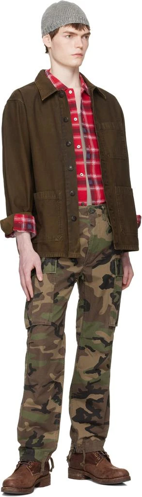 RRL Khaki Regiment Camo Ripstop Cargo Pants 4