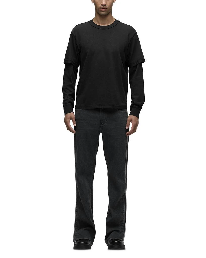 Hudson Walker Track Kick Flare Jeans in Clinton 2